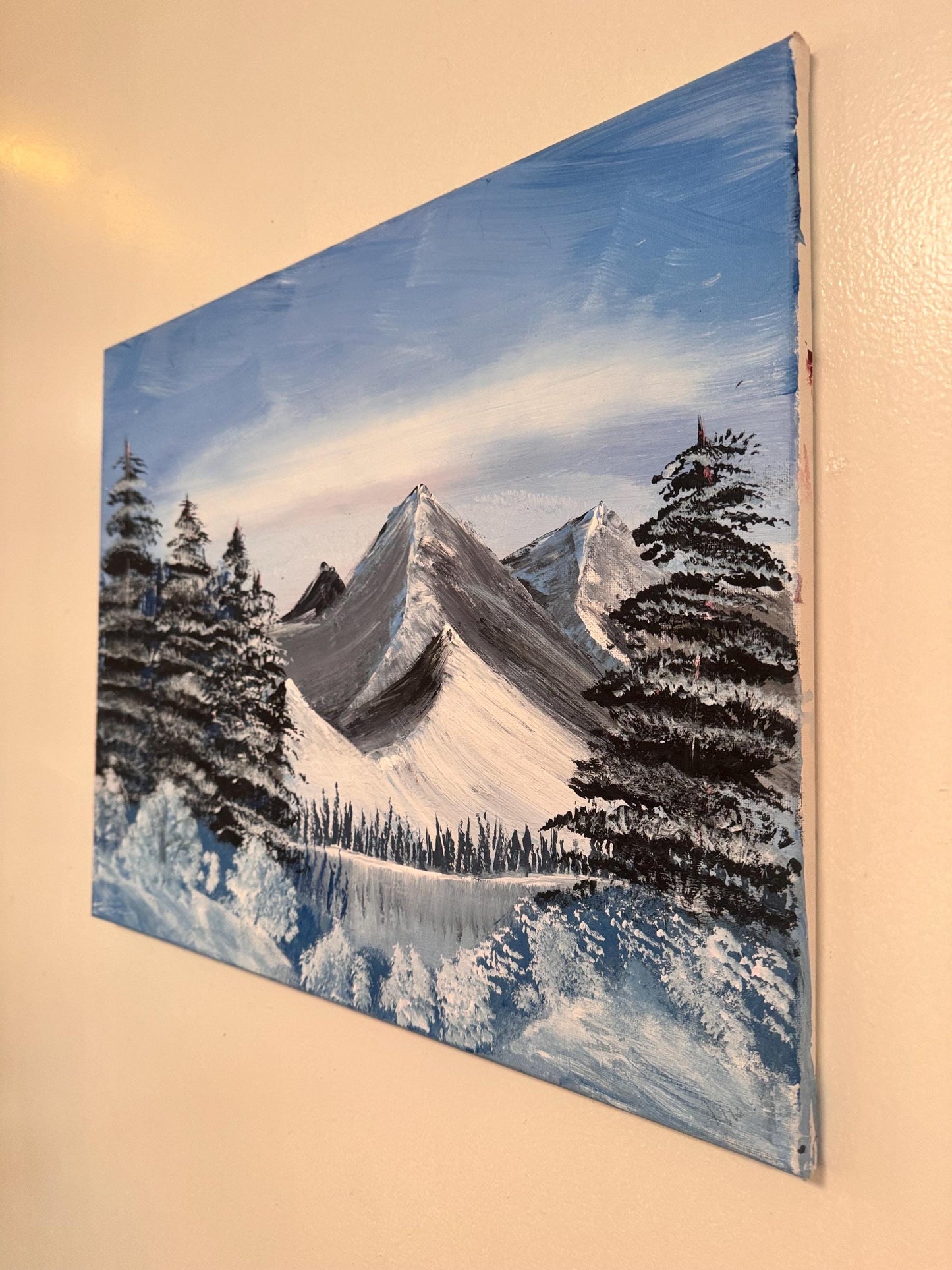 Peaceful Winter Mountain Landscape