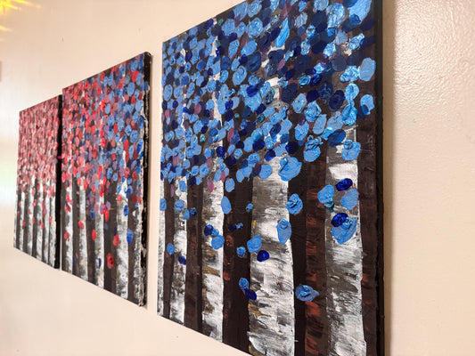 Colorful Aspen Abstract Original Acrylic Painting