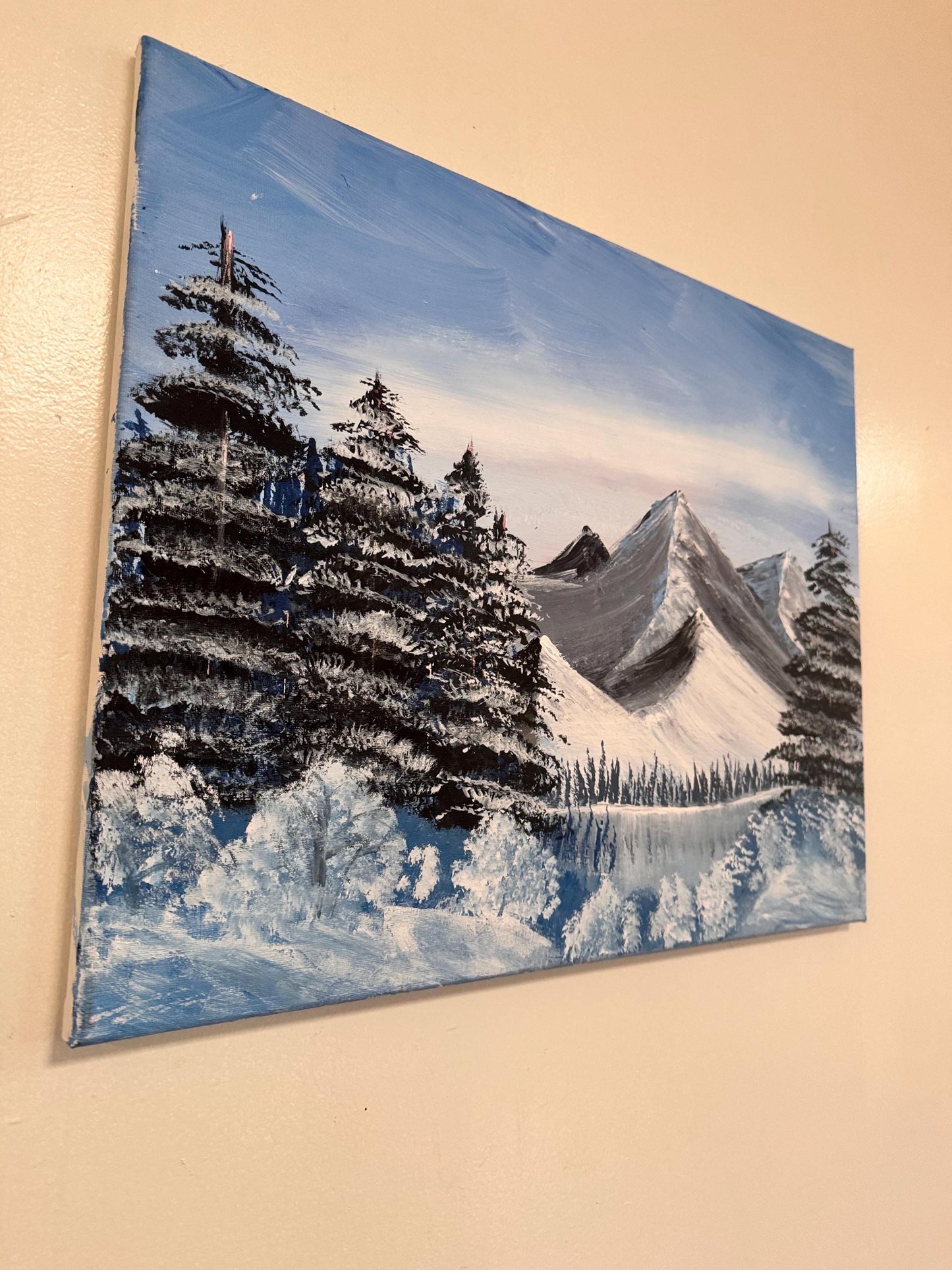 Peaceful Winter Mountain Landscape