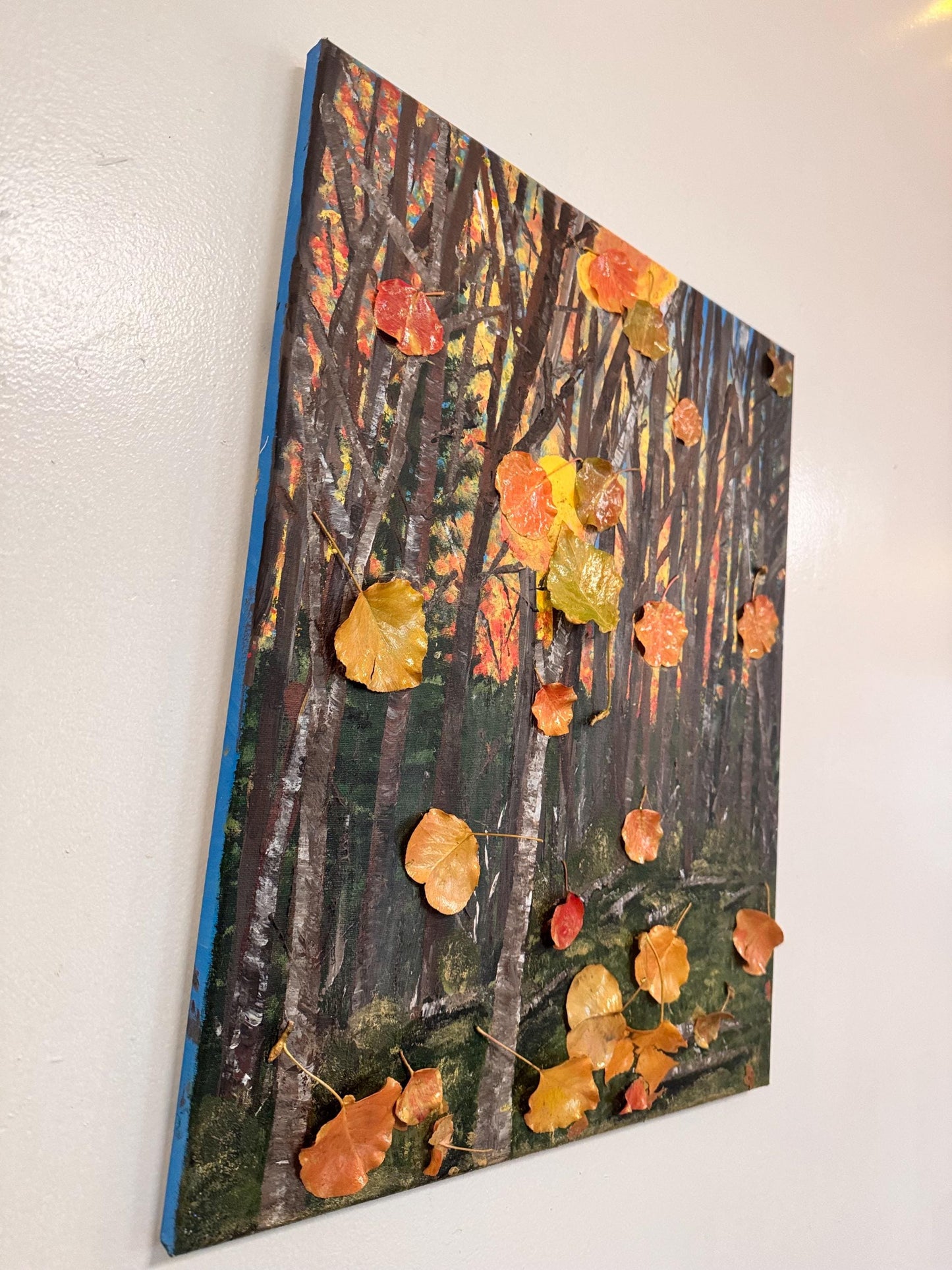 Golden Falling Leaves Local Print